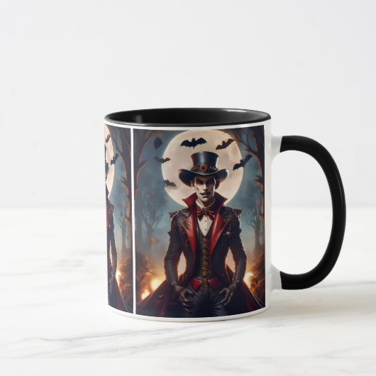 Halloween Steampunk Gotische Zombie Vampier Mok (Rechts)