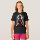 Halloween Steampunk Gotische Zombie Vampier T-shirt (Voorkant volledig)