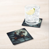 Halloween Steampunk Headless Horseman Kartonnen Onderzetters (Insitu)