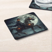 Halloween Steampunk Headless Horseman Kartonnen Onderzetters (Schuin)