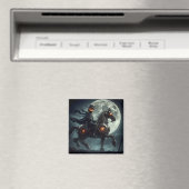 Halloween Steampunk Headless Horseman Magneet (Insitu (Vaatwasser))