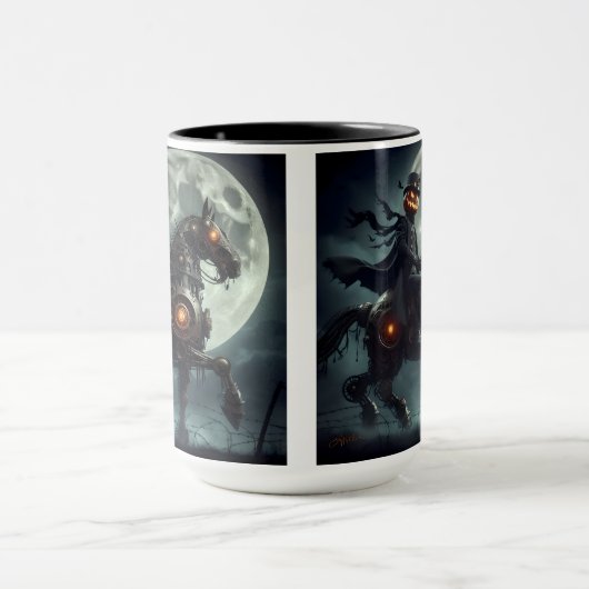 Halloween Steampunk Headless Horseman Mok (Midden)