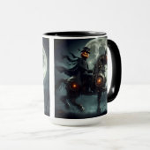 Halloween Steampunk Headless Horseman Mok (Voorkant rechts)