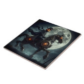 Halloween Steampunk Headless Horseman Tegeltje (Zijkant)
