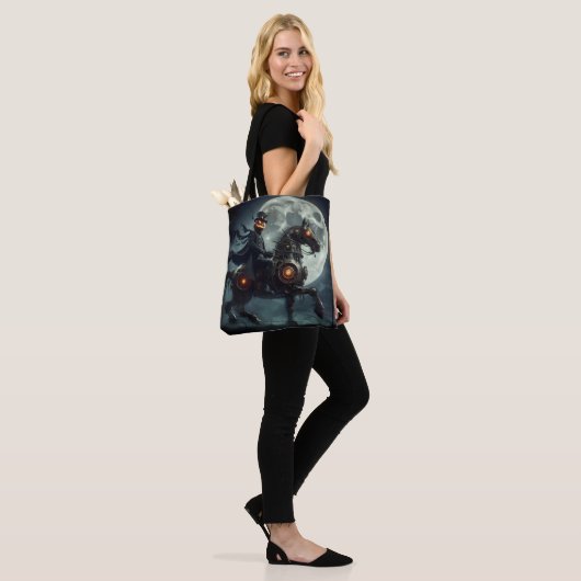 Halloween Steampunk Headless Horseman Tote Bag (Op model)