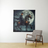 Halloween Steampunk Headless Horseman Wandkleed (In situ)