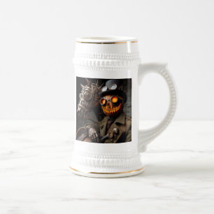 Halloween Steampunk Jack-O-Lantern Horseman Bierpul