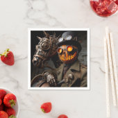 Halloween Steampunk Jack-O-Lantern Horseman Servet (Insitu)