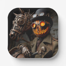 Halloween Steampunk Jack-O-Lantern Ruiter