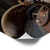 Halloween Steampunk Jack-O-Lantern Ruiter Perfect Poster (Hoek)
