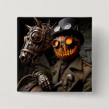 Halloween Steampunk Jack-O-Lantern Ruiter