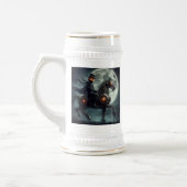 Halloween Steampunk Paard zonder Hoofd Bierpul (Links)