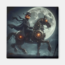 Halloween Steampunk Paard zonder Hoofd Magneet