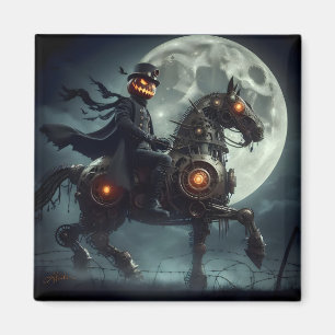 Halloween Steampunk Paard zonder Hoofd Magneet