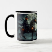 Halloween Steampunk Paard zonder Hoofd Mok (Links)