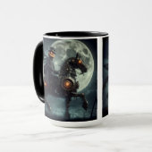 Halloween Steampunk Paard zonder Hoofd Mok (Voorkant links)