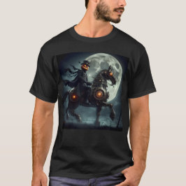 Halloween Steampunk Paard zonder Hoofd T-shirt