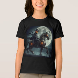 Halloween Steampunk Paard zonder Hoofd Tri-Blend Shirt