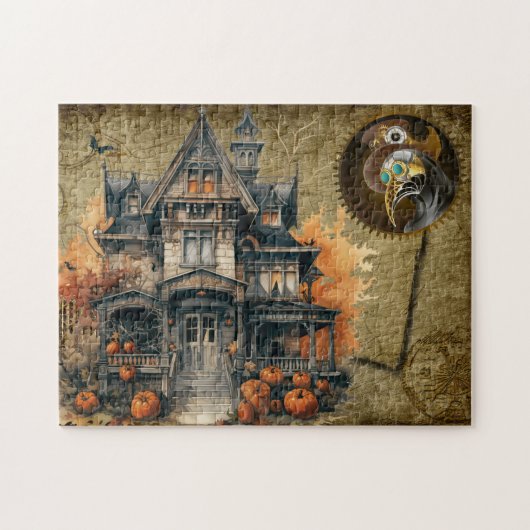 Halloween Steampunk Puzzel (Horizontaal)