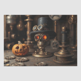 Halloween Steampunk Schedel Tissuepapier