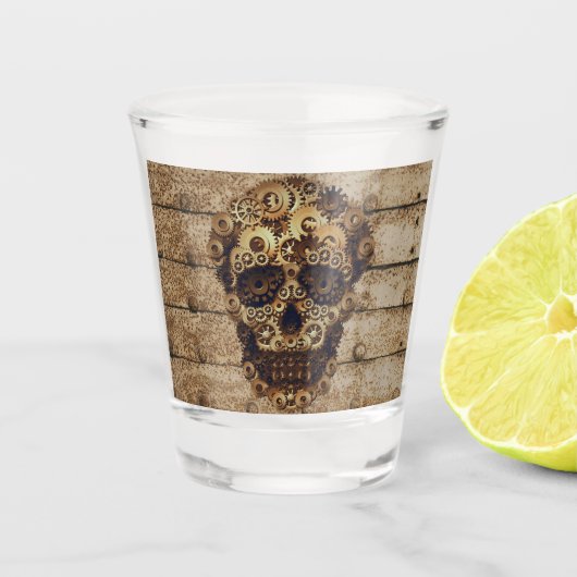 Halloween Steampunk Shot Glass Glas (Voorkant)