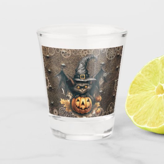 Halloween Steampunk Shot Glass Glas (Voorkant)