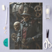 Halloween Steampunk Skelet Tissuepapier (Craft)