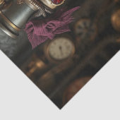 Halloween Steampunk Skelet Tissuepapier (Detail)