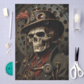 Halloween Steampunk Skelet Tissuepapier (Craft)