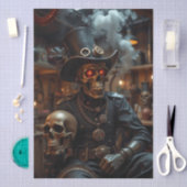 Halloween Steampunk Skelet Tissuepapier (Craft)
