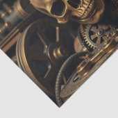 Halloween Steampunk Skelet Tissuepapier (Detail)