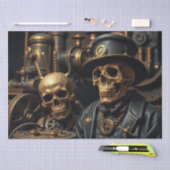 Halloween Steampunk Skelet Tissuepapier (Craft)