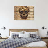 Halloween Steampunk Skeleton Canvas Art Afdruk (Insitu (Slaapkamer))