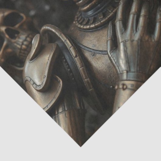 Halloween Steampunk Skeleton Tissuepapier (Detail)