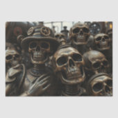 Halloween Steampunk Skeleton Tissuepapier (Voorkant)