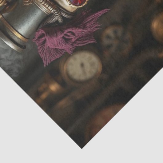 Halloween Steampunk Skeleton Tissuepapier (Detail)