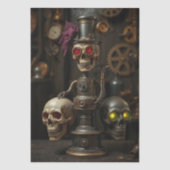 Halloween Steampunk Skeleton Tissuepapier (Voorkant)