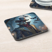 Halloween Steampunk Southern Gentleman Zombie Bier Onderzetter (Linkerzijde)