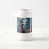 Halloween Steampunk Southern Gentleman Zombie Bierpul (Voorkant links)