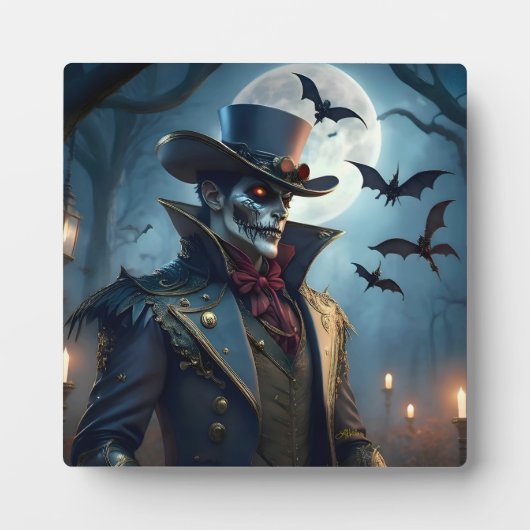Halloween Steampunk Southern Gentleman Zombie Fotoplaat (Voorkant)