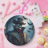 Halloween Steampunk Southern Gentleman Zombie Papieren Bordje (Feest)