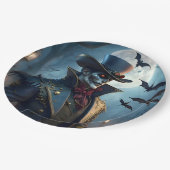 Halloween Steampunk Southern Gentleman Zombie Papieren Bordje (Gekanteld)