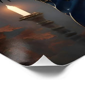 Halloween Steampunk Southern Gentleman Zombie Perfect Poster (Hoek)