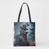 Halloween Steampunk Southern Gentleman Zombie Tote Bag (Voorkant)