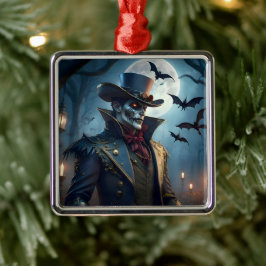 Halloween Steampunk Southern Gothic Zombie Metalen Ornament