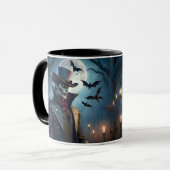 Halloween Steampunk Southern Gothic Zombie Mok (Voorkant links)