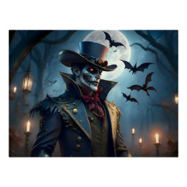 Halloween Steampunk Southern Gothic Zombie Perfect Poster