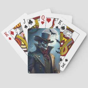Halloween Steampunk Southern Gothic Zombie Pokerkaarten