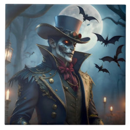 Halloween Steampunk Southern Gothic Zombie Tegeltje