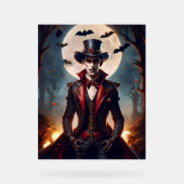 Halloween Steampunk Vampire Zombie Acryl Bord (Voorkant)